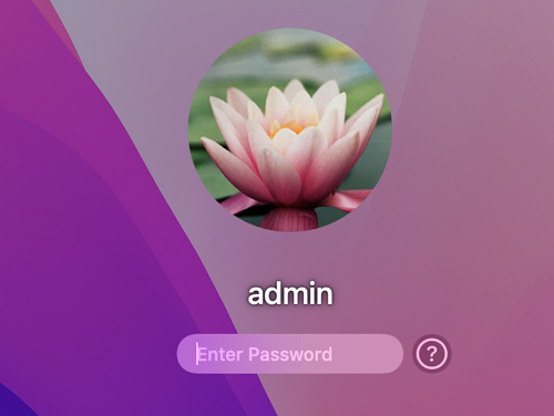 Iniciar sesión en el Mac
