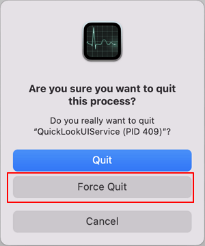 Forzar a que se acabe el proceso en marcha