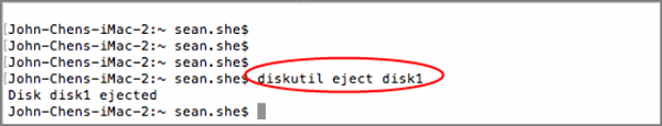 tipo terminal de expulsión de disco