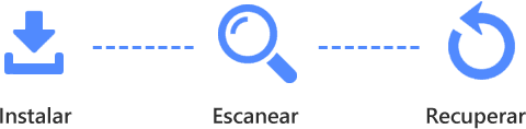 instalar escanear recuperar