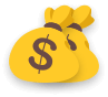 Icono de recompensa en efectivo grande